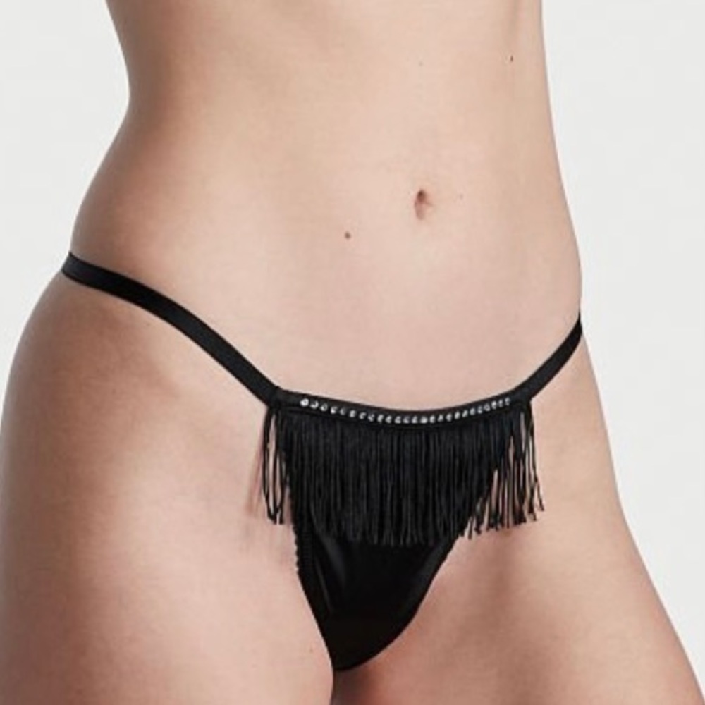 Victoria’s Secret Rhinestone Fringe V-String Panty Medium